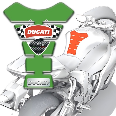 Ducati  Tank Pad Motorbike Green Edition 