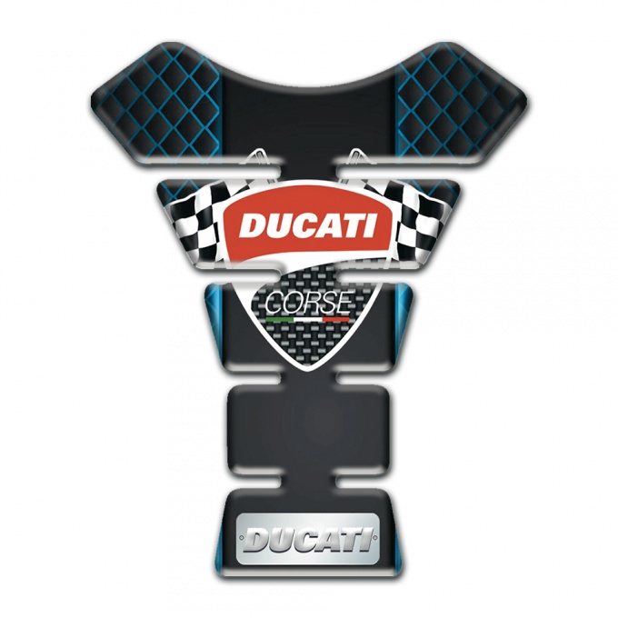 Ducati Tank Protector Neon Mesh Effect Style 