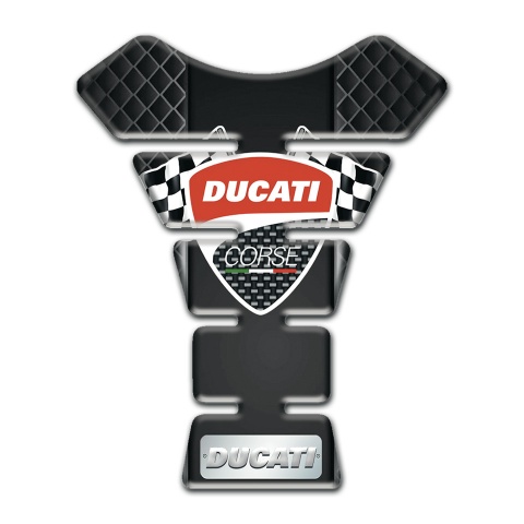 Ducati Tank Guard Pads Dark Mesh Edition 