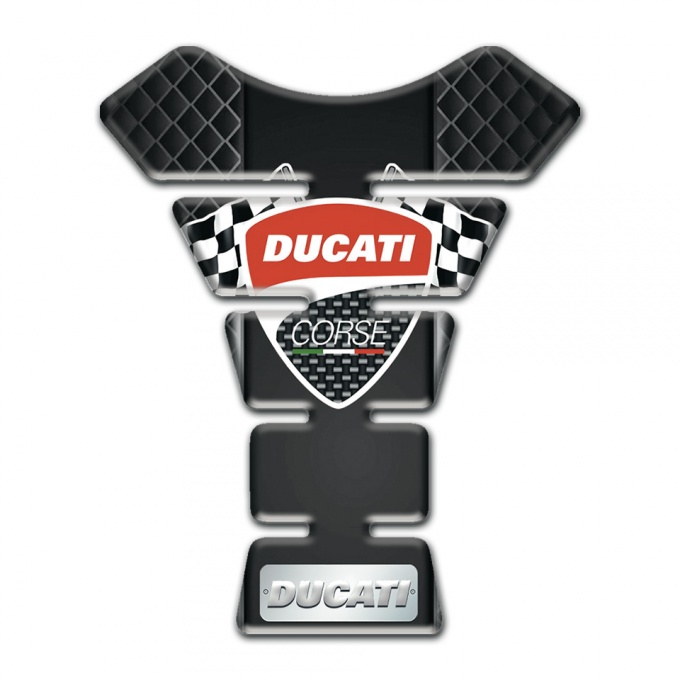 Ducati Tank Guard Pads Dark Mesh Edition 