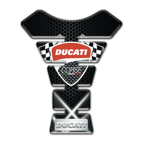 Ducati Tank Protector Crossed White Lights Style 