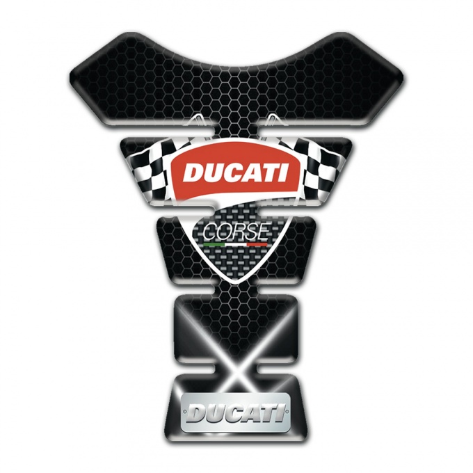 Ducati Tank Protector Crossed White Lights Style 