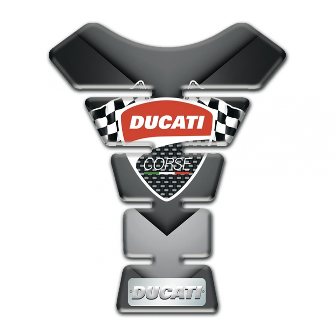 Ducati Tank Guard Pads Gray Nuance Style 