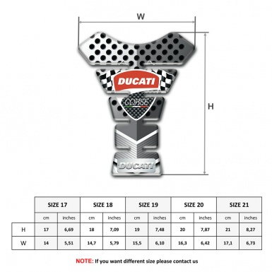 Ducati Tank Pad Protector Perforated Aluminium Style 