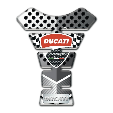 Ducati Tank Pad Protector Perforated Aluminium Style 