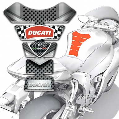 Ducati Tank Guard Pads Premium Quality Version 