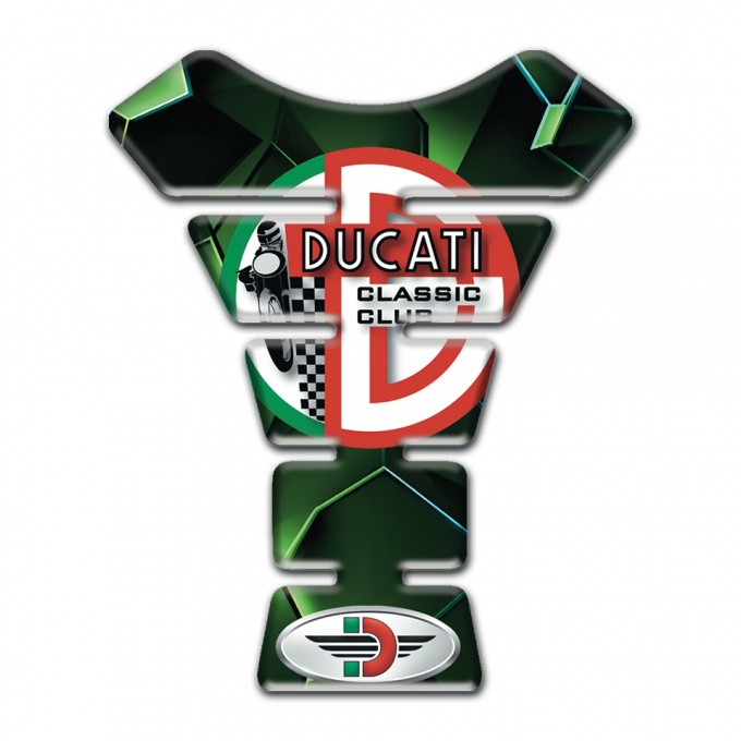 Ducati Tank Fuse Green Diamond Effect Design 