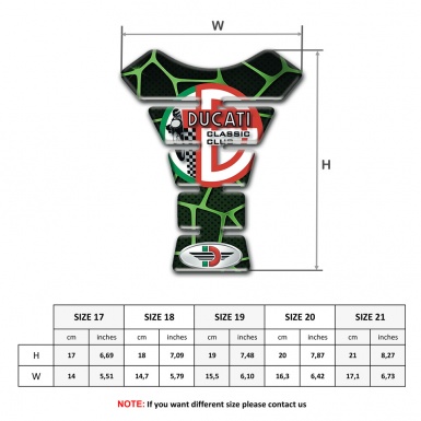 Ducati Tank Guard Pads Black Base with Green Decoration Style 