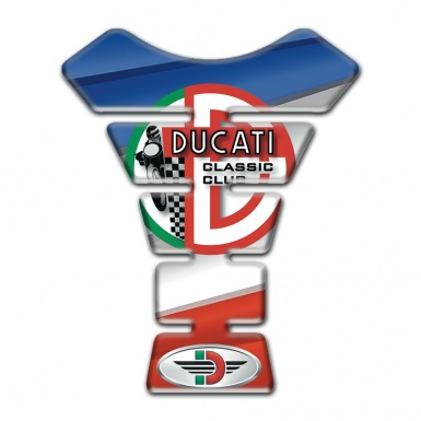 Ducati Tank Guard Pads Colorful Model with Classic Club Logo 