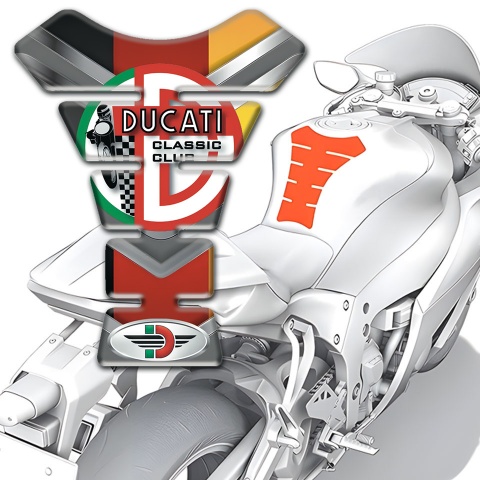Ducati Tank Pad Protector Multicolored style