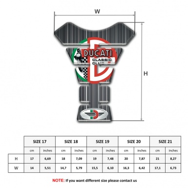 Ducati Tank Guard Pads Gray Base with White Stripes Style 