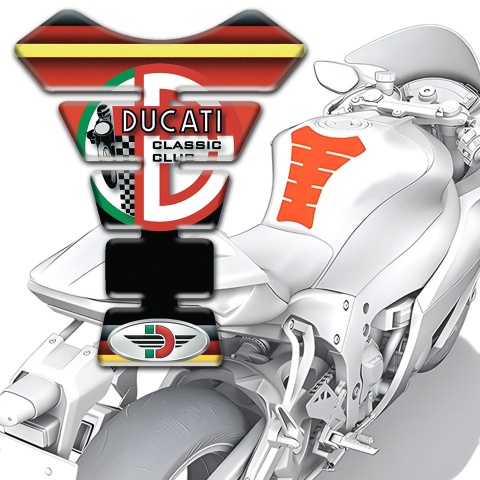 Ducati Tank Pad Protector Multicolored Print 