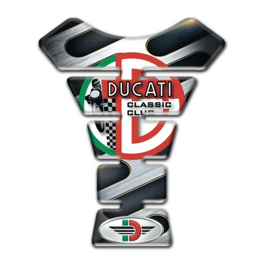 Ducati Tank Pad Protector Model with Metal Element Effect 