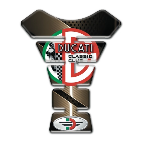 Ducati Tank Guard Pads Bronze Style 