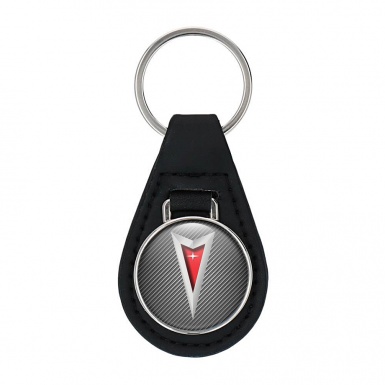 Pontiac Leather Keychain Light Carbon Color Edition