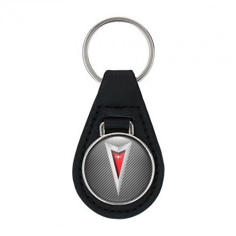 Pontiac Leather Keychain Light Carbon Color Edition