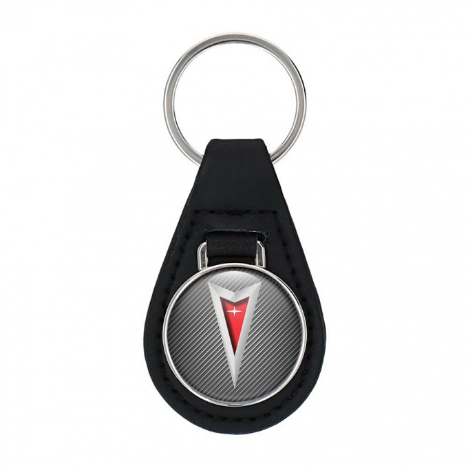 Pontiac Leather Keychain Light Carbon Color Edition