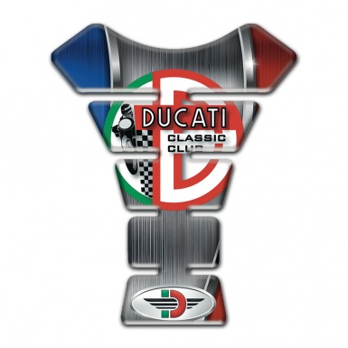 Ducati Tank Guard Pads Anti Slip Sticker Classic Club Logo Style 