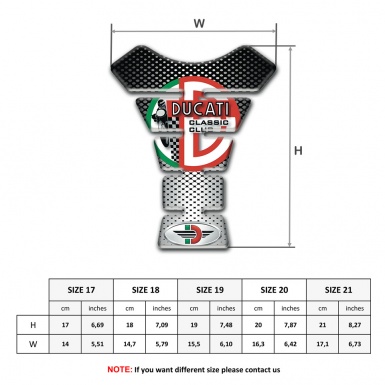 Ducati Tank Protector Silver Black Version 