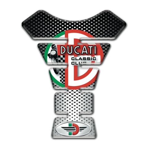 Ducati Tank Protector Silver Black Version 