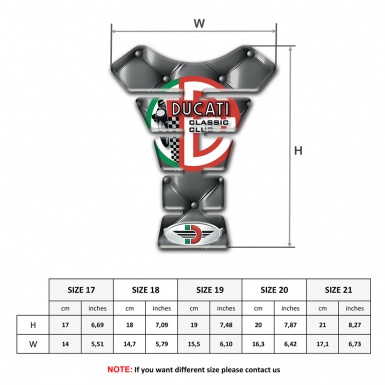 Ducati Tank Guard Pads Gray Leather Version 