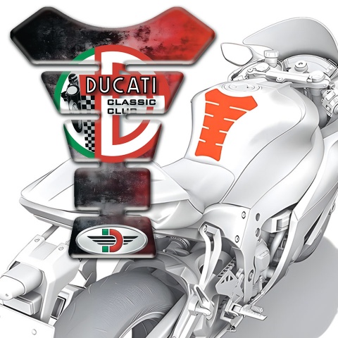 Ducati Tank Pad Protector Mixed Colors Version 