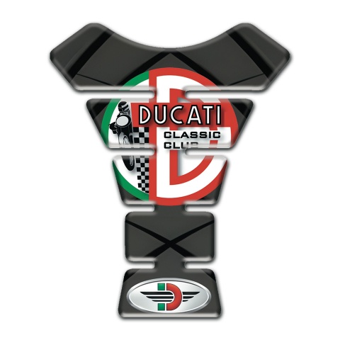 Ducati Tank Fuse Drak Gray Base with Black Lines Version 