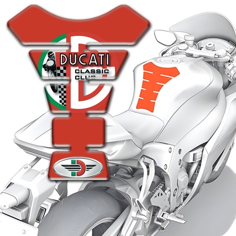 Ducati Tank Fuse Red Base Print 