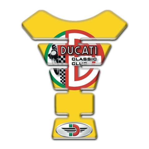 Ducati  Tank Pad Motorbike Yellow Base Print 