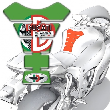 Ducati Tank Protector Green Base Print 