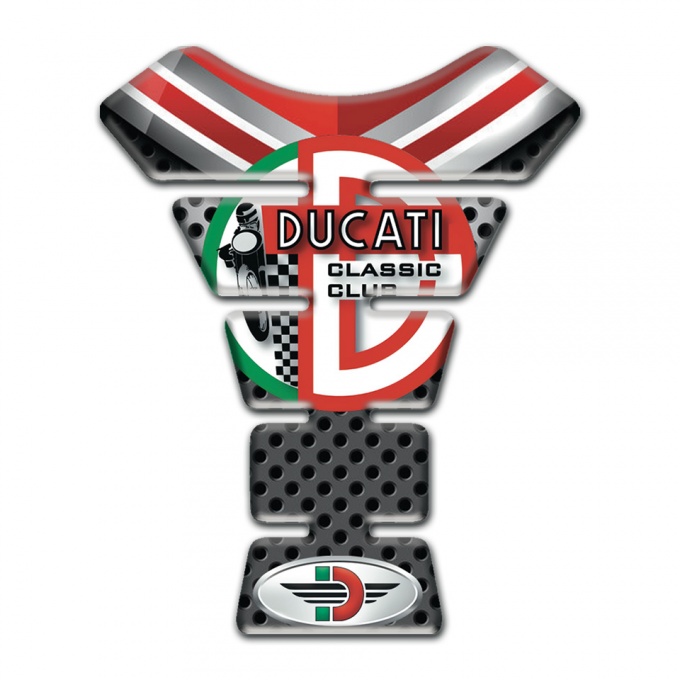 Ducati Tank Pad Motorbike Classic Club Logo Premium Quality Version 