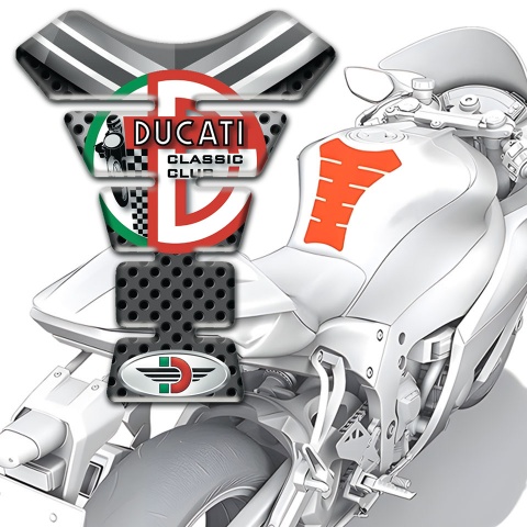 Ducati Tank Protector Anti Slip Sticker Classic Club Type