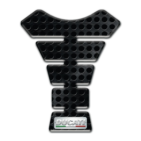 Ducati Tank Pad Motorbike Perforated Black Surface Edition 