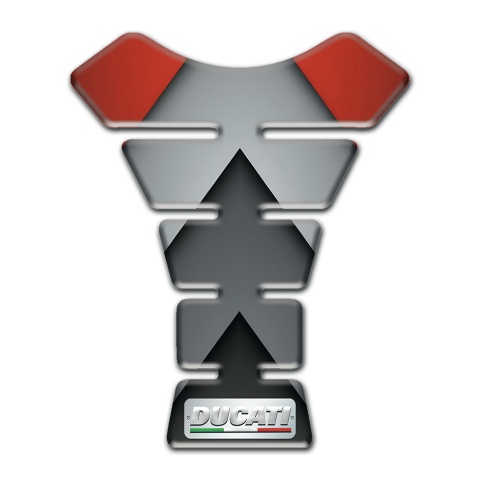 Ducati Tank Guard Pads Variant with Gray Red Design 