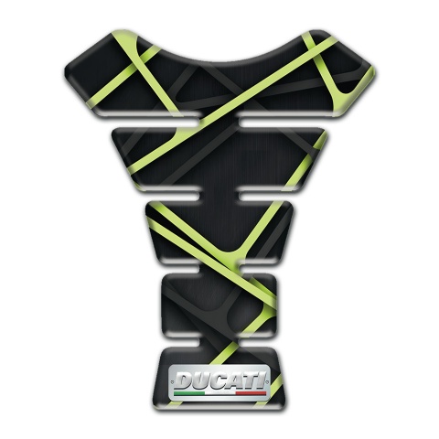 Ducati Tank Fuse Black with Green Patterns Edition 