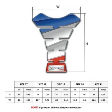 Ducati Tank Pad Motorbike Colorful Edition 