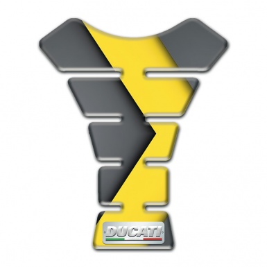 Ducati Tank Guard Pads Versin with Gray Yellow Design 