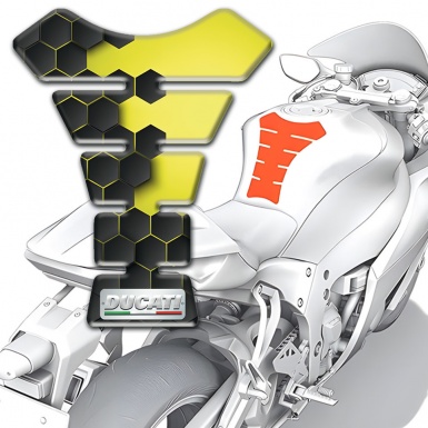 Ducati Tank Fuse Anti Slip Sticker Premium Quality Design 