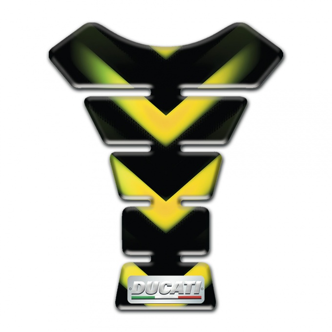 Ducati Tank Pad Motorbike Model with Green Yellow Lights Design 