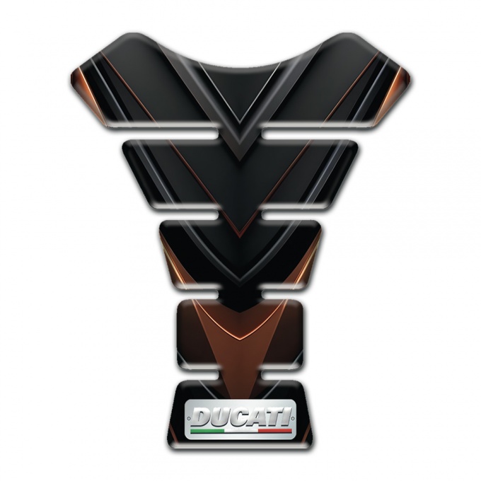 Ducati Tank Protector Black Brown Decoration Edition 