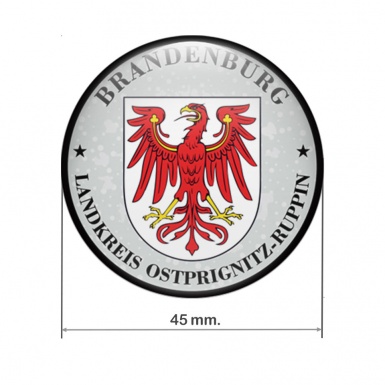Aufkleber Ostprignitz Ruppin Brandenburg Stadt Platte