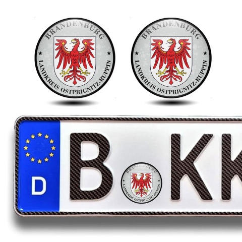 Aufkleber Ostprignitz Ruppin Brandenburg Stadt Platte