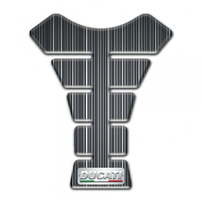 Ducati Tank Protector Gray with White Stripes Version 