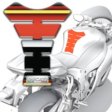 Ducati Tank Guard Pads Premium Quality Variant 