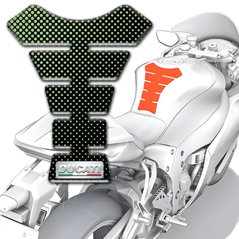 Ducati Tank Fuse Green Dots Design Type 