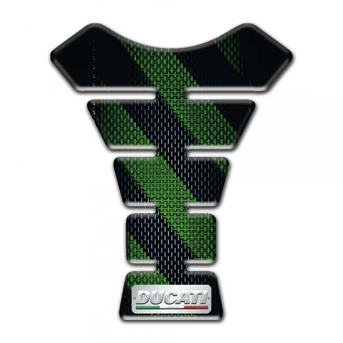 Ducati  Tank Protector Black Green Pattern Variant 