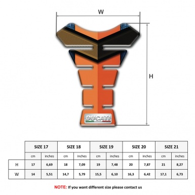 Ducati Tank Fuse Orange Nuance variant 