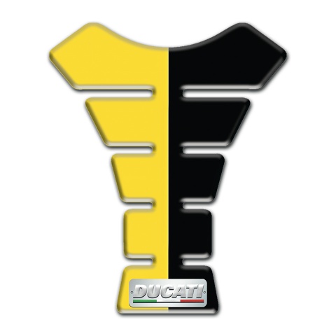 Ducati Tank Pad Protector Yellow Black Halves type 