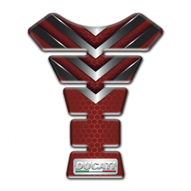 Ducati Tank Protector Red with Nikel Details Type 