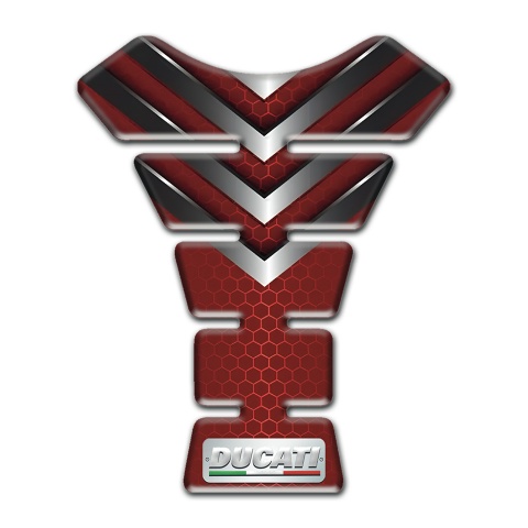 Ducati Tank Protector Red with Nikel Details Type 